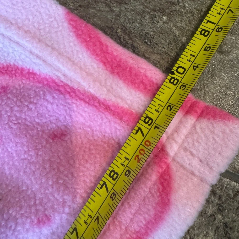 Vintage Y2K 2004 Strawberry Shortcake Pink Fleece Throw Blanket Girls Kids 70x80